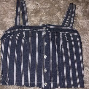 Blue & white brandy Melville tank top